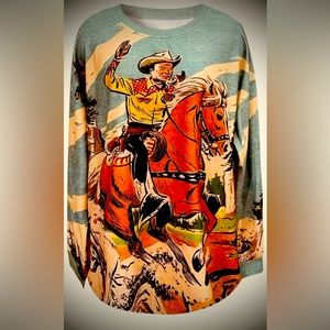COWBOY GETS THE COWGIRL very lightweight sweater